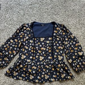 Madewell Blue Top gently worn